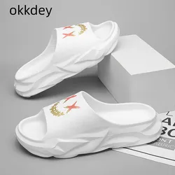 Slippers Men Outdoor Men Jelly Slippers Fashion Breathable Beach Shoes Indoor Bathroom Platform Roma Casual Slippers New Summer