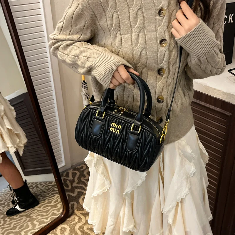 

2025 New Vintage Shoulder Bag for Women, Genuine Leather Multi-way Crossbody Purse, Retro Chic Large Capacity Tote for Work