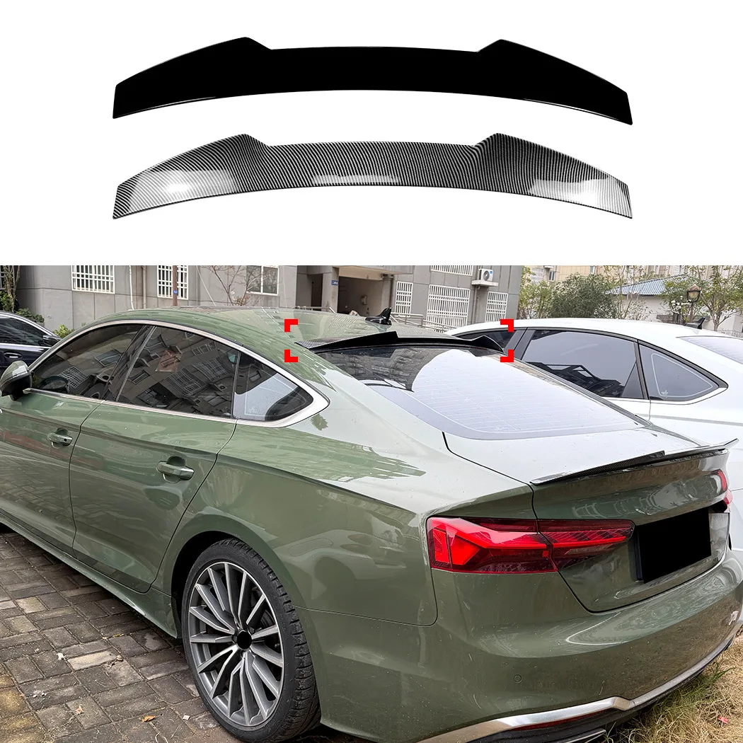 

For Audi A5 S5 RS5 F5 Four Door Sportback 2017-2024 Roof Spoiler Wing Rear Deflector Exterior Trim