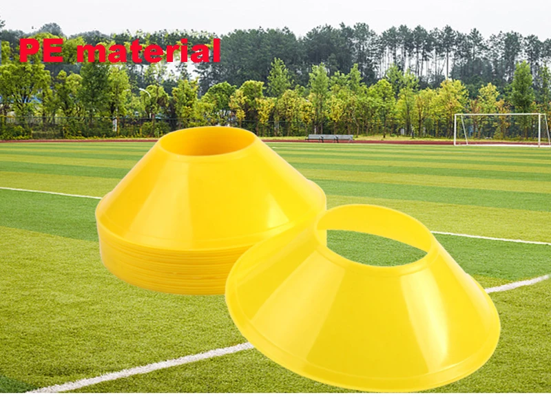10 stücke fußball Training Zeichen Dish Druck Beständig Kegel Marker Discs Eimer Outdoor Basketball Fußball Training Sport – Detail 5