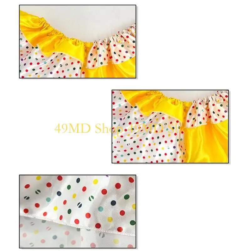 49MD Party Neck Collar with Polyester Ruffle Clown Collar for Themed Photo Booths