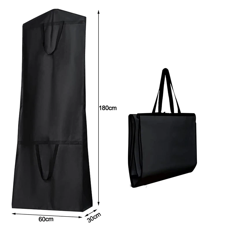 Large Clothes Storage Bag Home Coat Suit Hanging Clothes Bag Foldable Suit Wedding Dust Cover Cover Set Houshold Storage