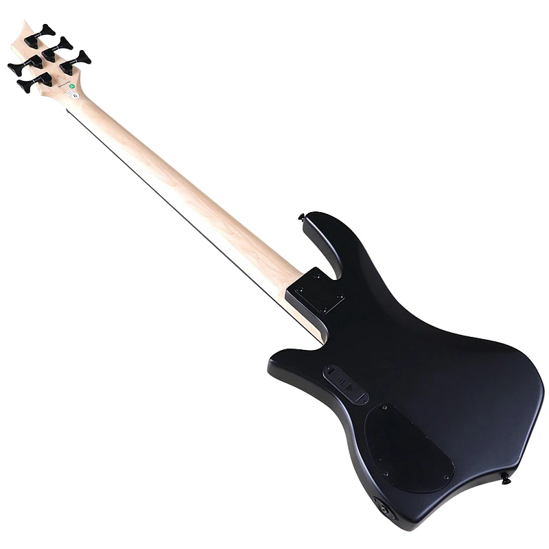 Active 5 string Electric Bass Guitar Matte Finish Full Okoume Body 43Inch Bass Guitar Free Bag Black Cherry And Natural