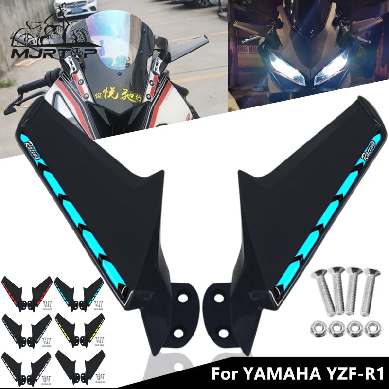 

For YZF-R1 YZFR1 yzf-r1 09-14 Modified Motorcycle Accessories Rearview Mirrors Fixed Wind Wing Spoiler Fairing Rear View Mirror