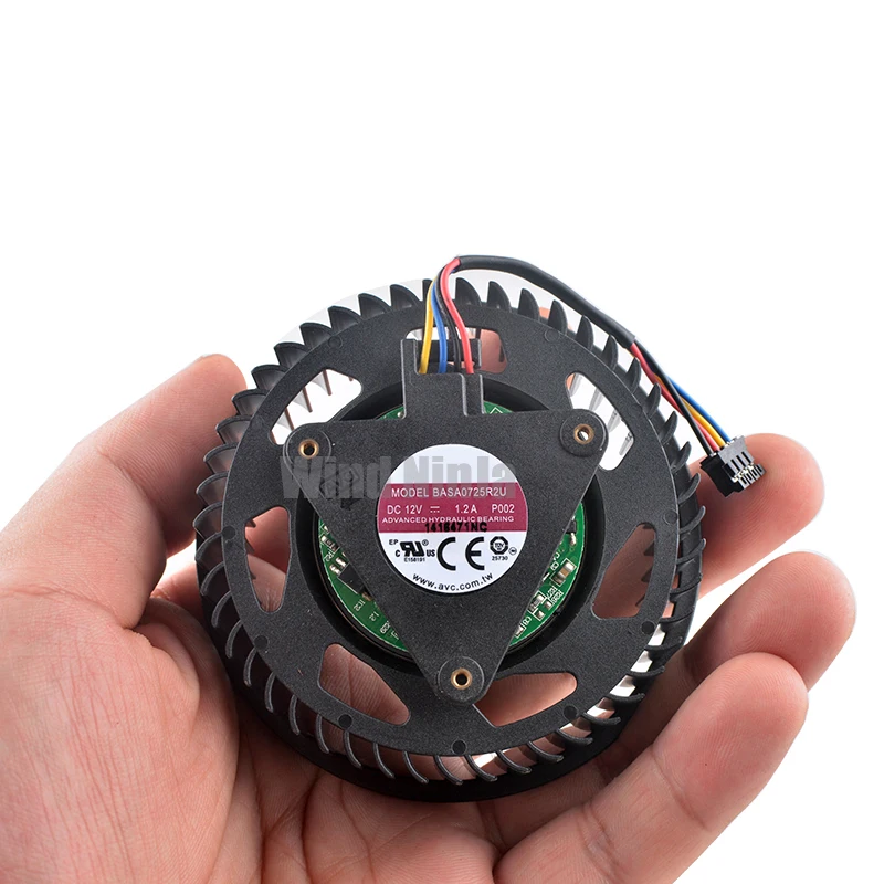 BASA0725R2U DC12V 1.20A 4pin Wentylator chłodzący kartę graficzną do HD5850 6870 6950 6970