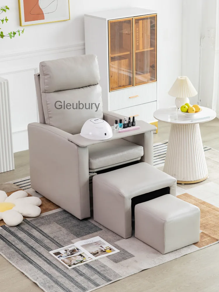 Nail Sofa Eyelash Beauty Foot Recliner Small Apartment Multifunctional Foot Bath Beauty Studio Foot Stool Reclining