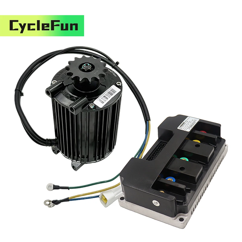 

1KW QS90 Mid-Drive Motor Hall Type With Fardriver ND72260 BLDC Controller For Electric Motorcycle Scooter Dirt Bike Accessories