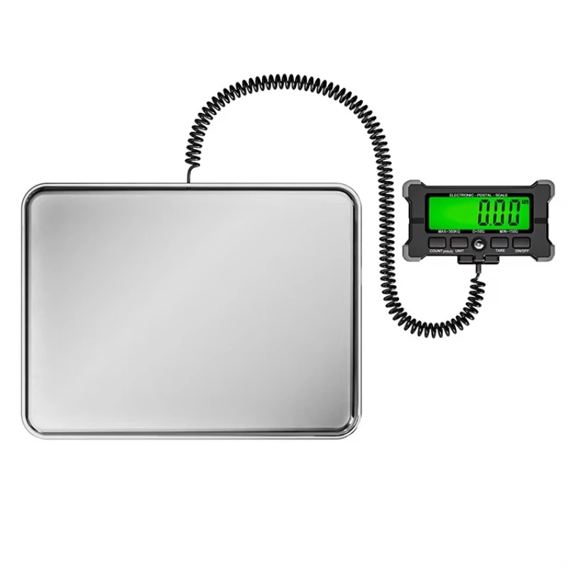 

High-precision LCD display 300kg 120kg electronic portable postage warehouse suitcase stainless steel luggage scale
