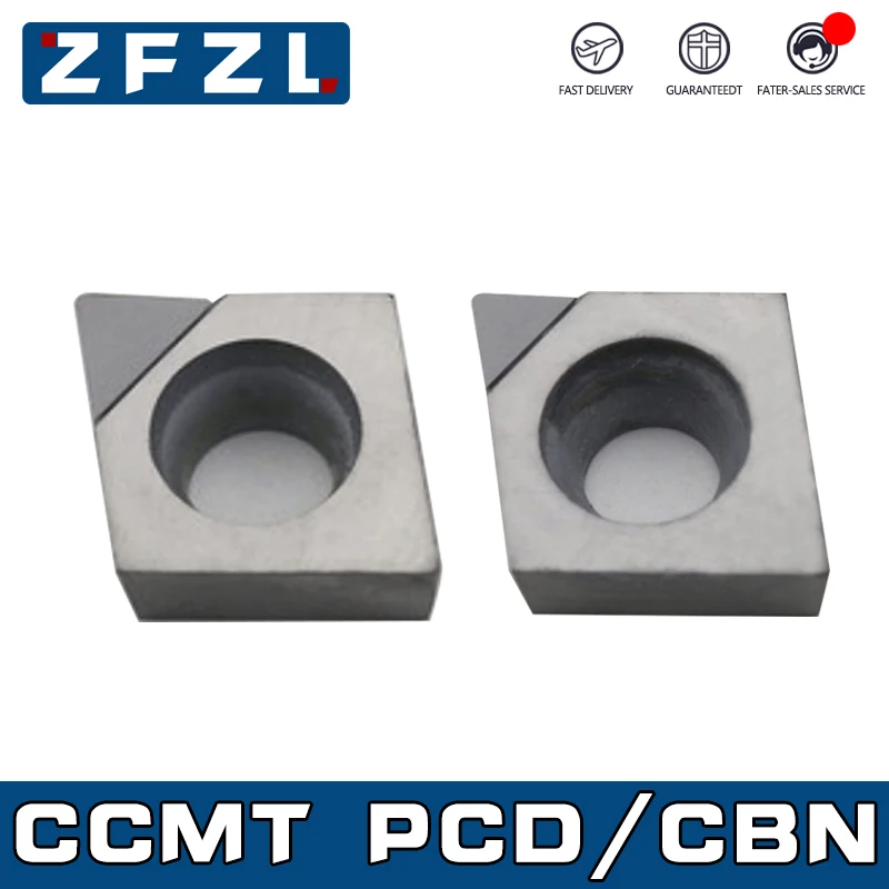 1PC CCMT060202 CCMT060204 CCMT09T304 CCMT09T308 CCMT120404 CCMT120408 PCD CBN Diamond Inserts CCMT CNC Lathe Cutter Tool Blade