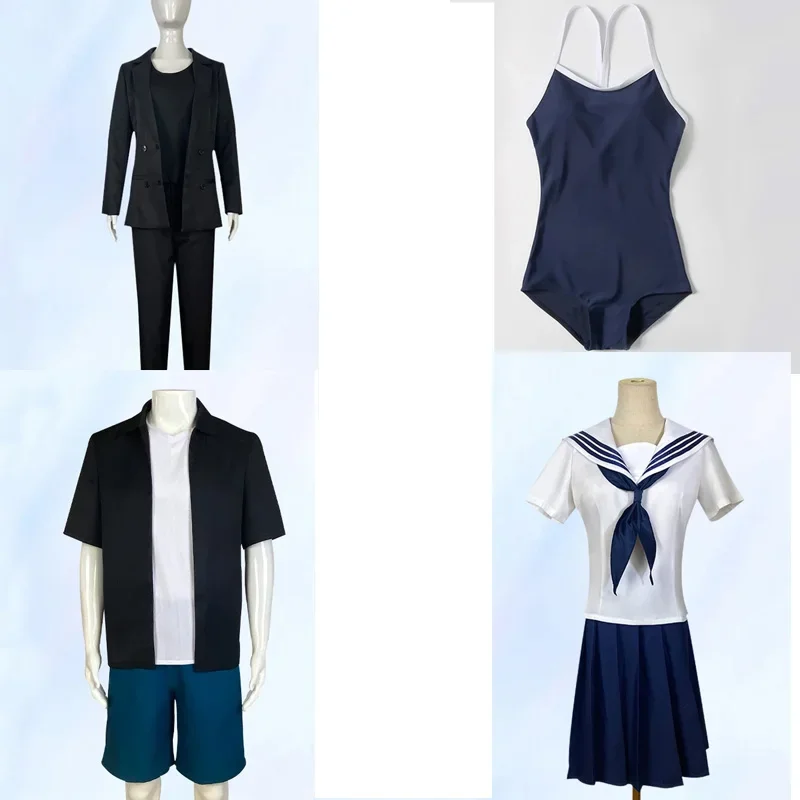 Anime Summer Time Ajiro Shinpei Kofune Mio Cosplay Rendering Minakata Hizuru Costume Suit Custom-made