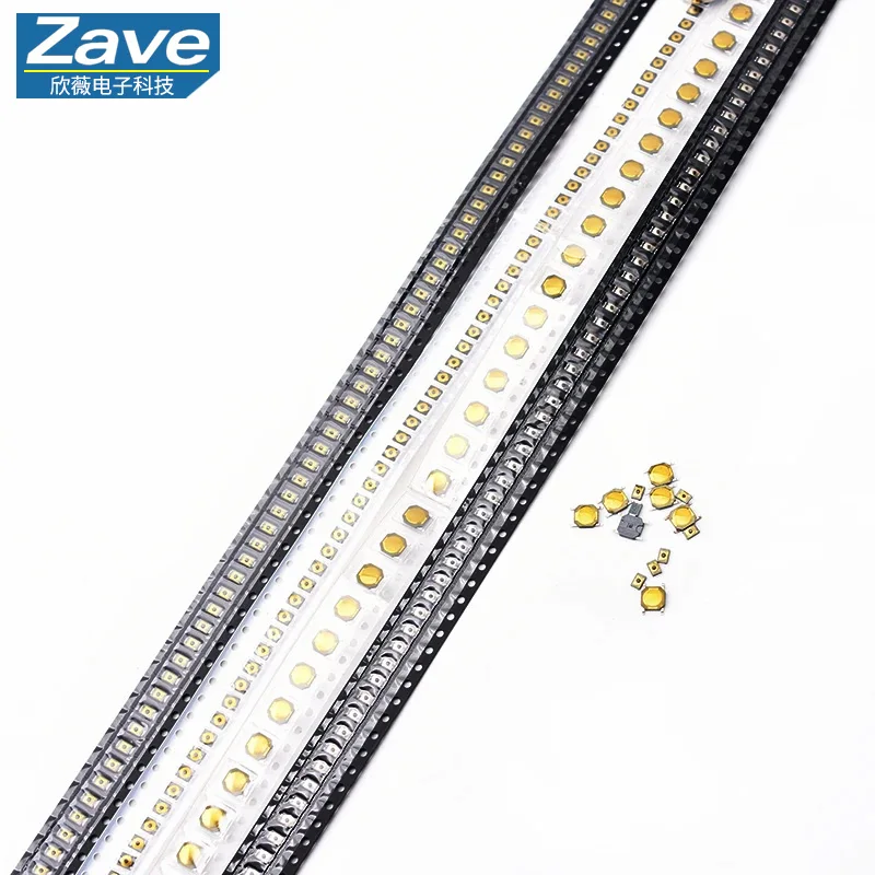 Ultra-Thin SMD Tactile Switch, 4-Pin Circuit Board Membrane Key, Mini Micro Switch with 2 Dome Sheets