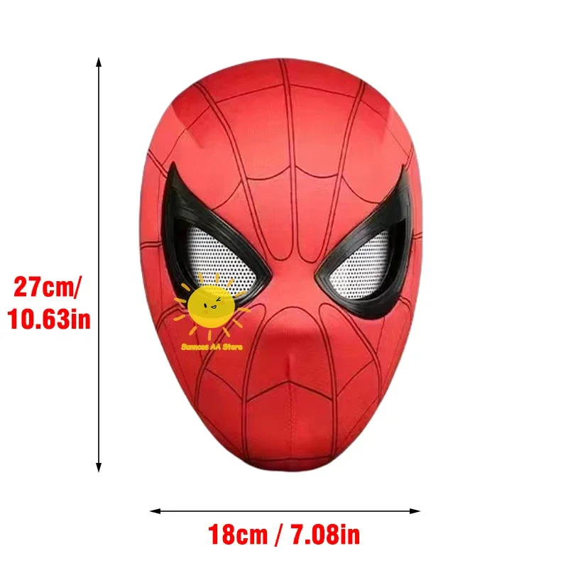 BEAST KINGDOM-Spiderman Cosplay Máscara para Adultos e Crianças, Máscara Elástica, Mobile Eye Mascara, Miles Spider Man, 1:1, Brinquedos Presentes