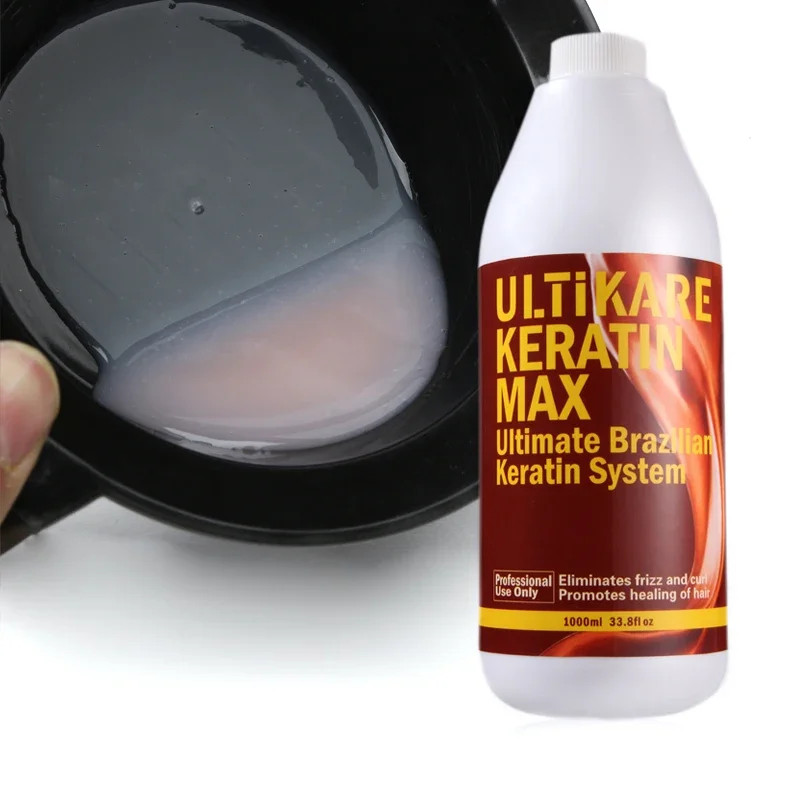 1000ml Ultikare Brazilian Keratin Free Formalin Hair Straighten Cream Repair Damaged Hair Product