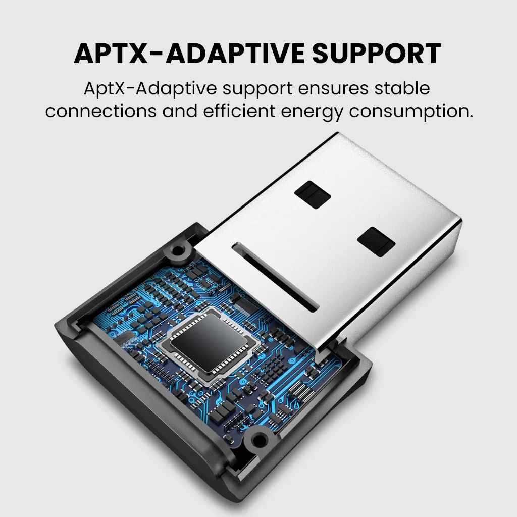 Avantree DG80 Bluetooth 5.0 USB Bluetooth Truyền Âm Thanh Adapter (Bên Ngoài) Cho Âm Nhạc, Cuộc Gọi, Chơi Game, phim Trên Máy Tính