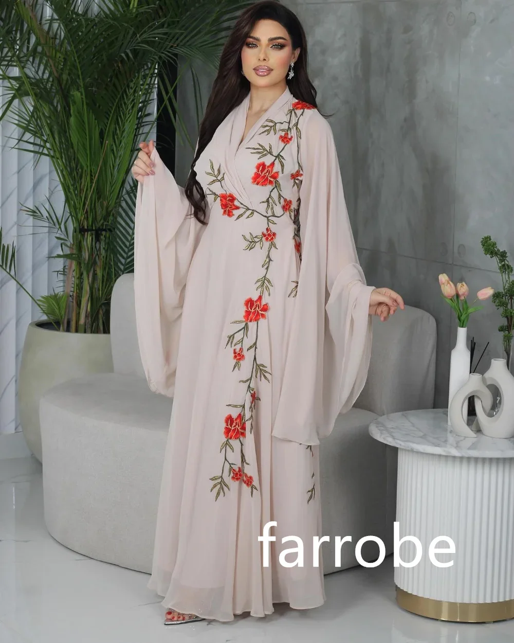 Plis en mousseline de soie de haute qualité personnalisés, robes mi-longues à col en V A-ligne, robes de zone, style moderne exquis classique, Pastrol Unise