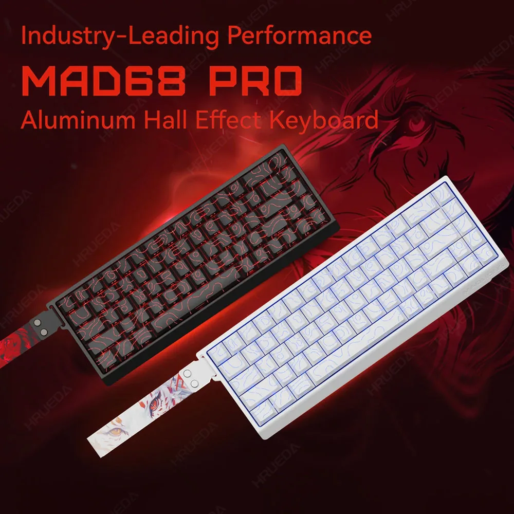 FGG Original MADLIONS Mad 60/68 HE Gaming Mechanical Switch Keyboard Customized 0.02 RT 8K HZ 0.125ms Latency RGB Hot Swap