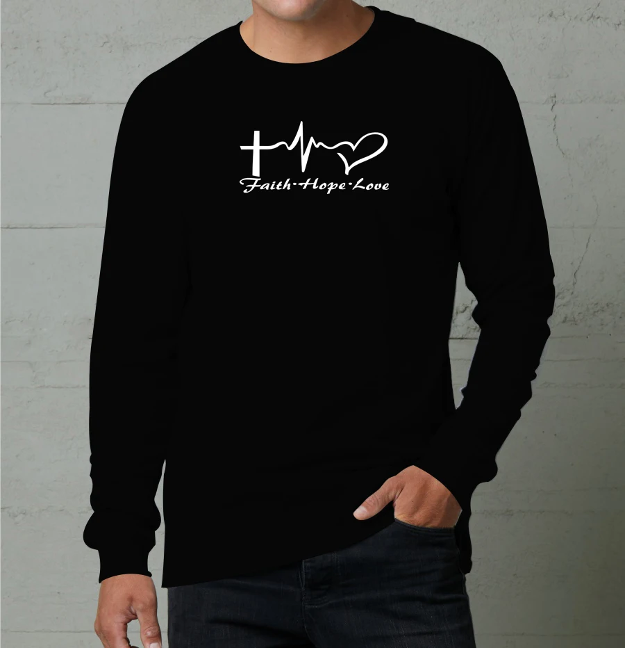 

Simple Letter Print Men's Long Sleeve T-shirt Outdoor Running Sports Tees Loose Crew Neck Fashion Tops Fall Comfortable Pullover