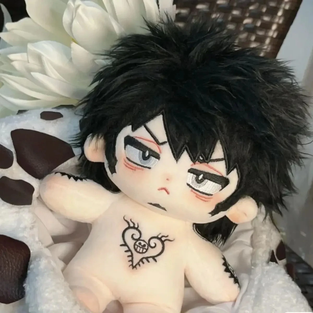 20cm Anime Role Trafalgar D Water Law Cosplay Plush Stuffed Doll Body Cartoon Dress Up Plushie Pillow Toys Figures Gift