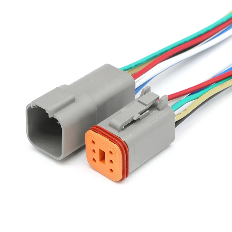 

6-контактный DT04-6P/DT06-6S Разъем жгута проводов Автомобильные разъемы Водонепроницаемый жгут проводов Deutsch DT Series Мужской Женский