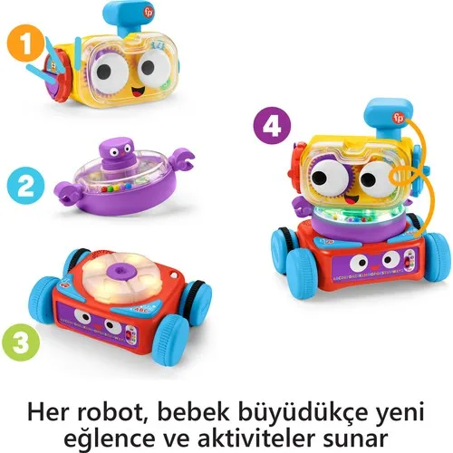 Fisher price 4 in1 fun robot/inglês-inglês