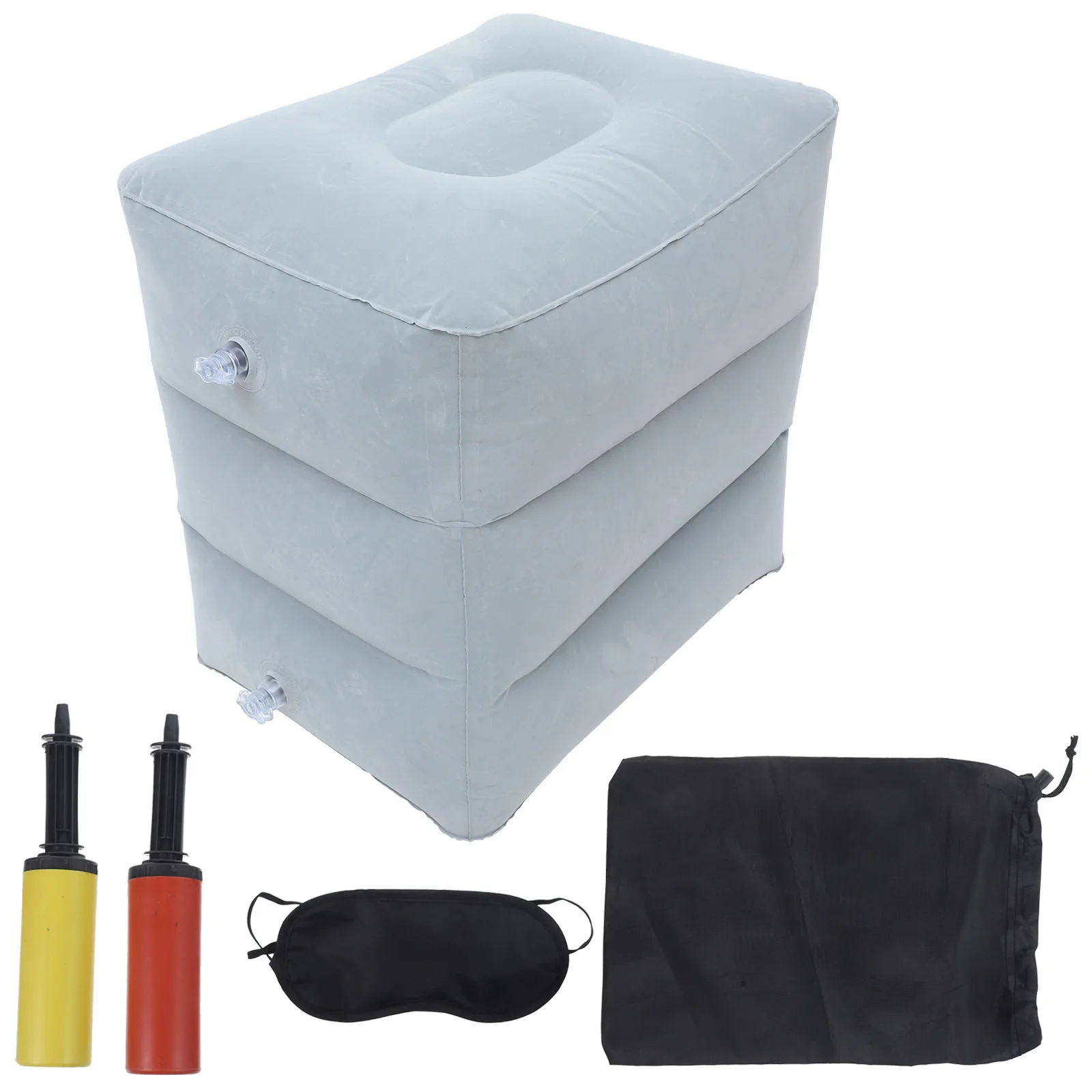 

1 set Inflatable Foot Rest Airplane Travel Leg Support Portable Compact Design For Long Flights Car Kids Desk Use Home Furniture