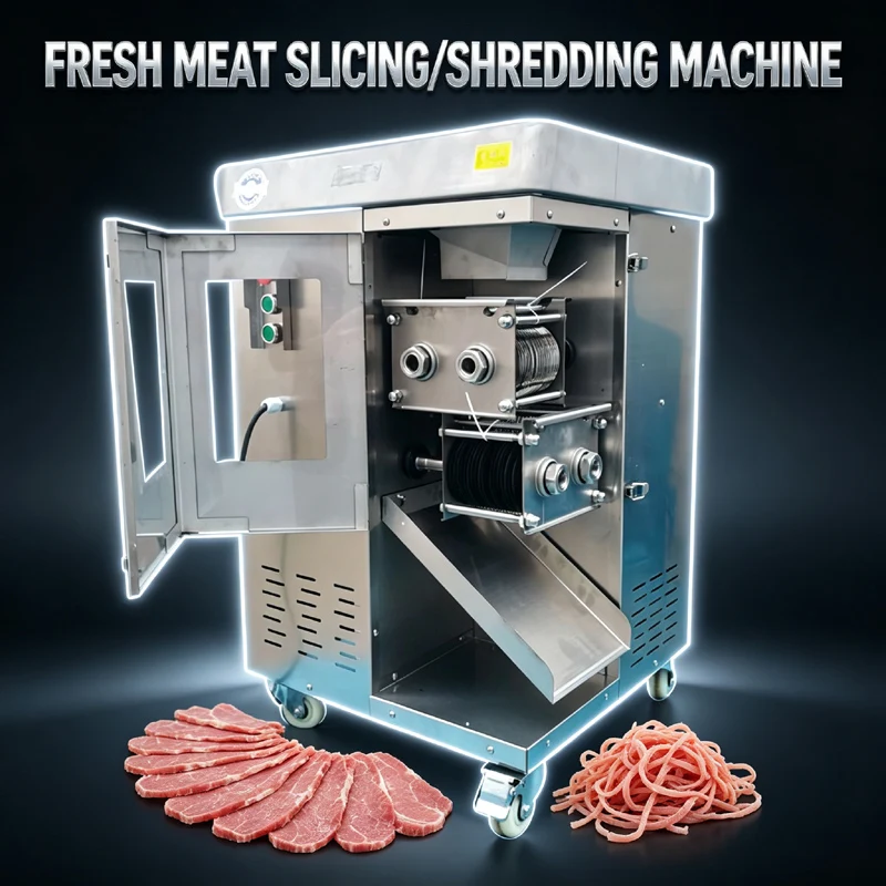 Multi-functional Meat Processing Slicer For Restaurant Canteen One Time Forming Meat Shredded Machine