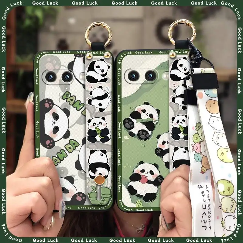 حافظة هاتف مضادة للغبار ومقاومة للماء لهاتف Google Pixel9A من السيليكون مع حزام معصم مضاد للخبط ومقاوم للأوساخ ومقاوم للصدمات