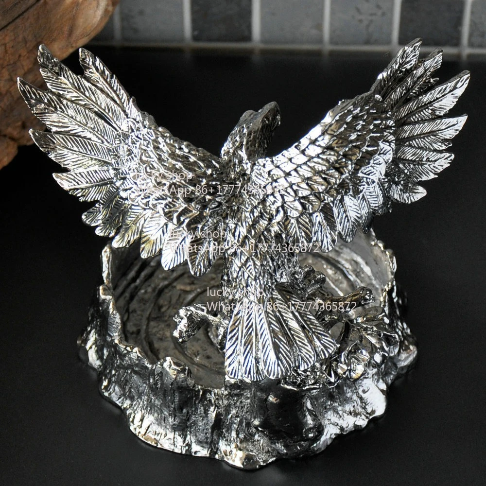 Day By Day Full Metal Eagle Personalized Fashion Creative Decoration Ashtray European Retro Home Ornament Men's Gifts