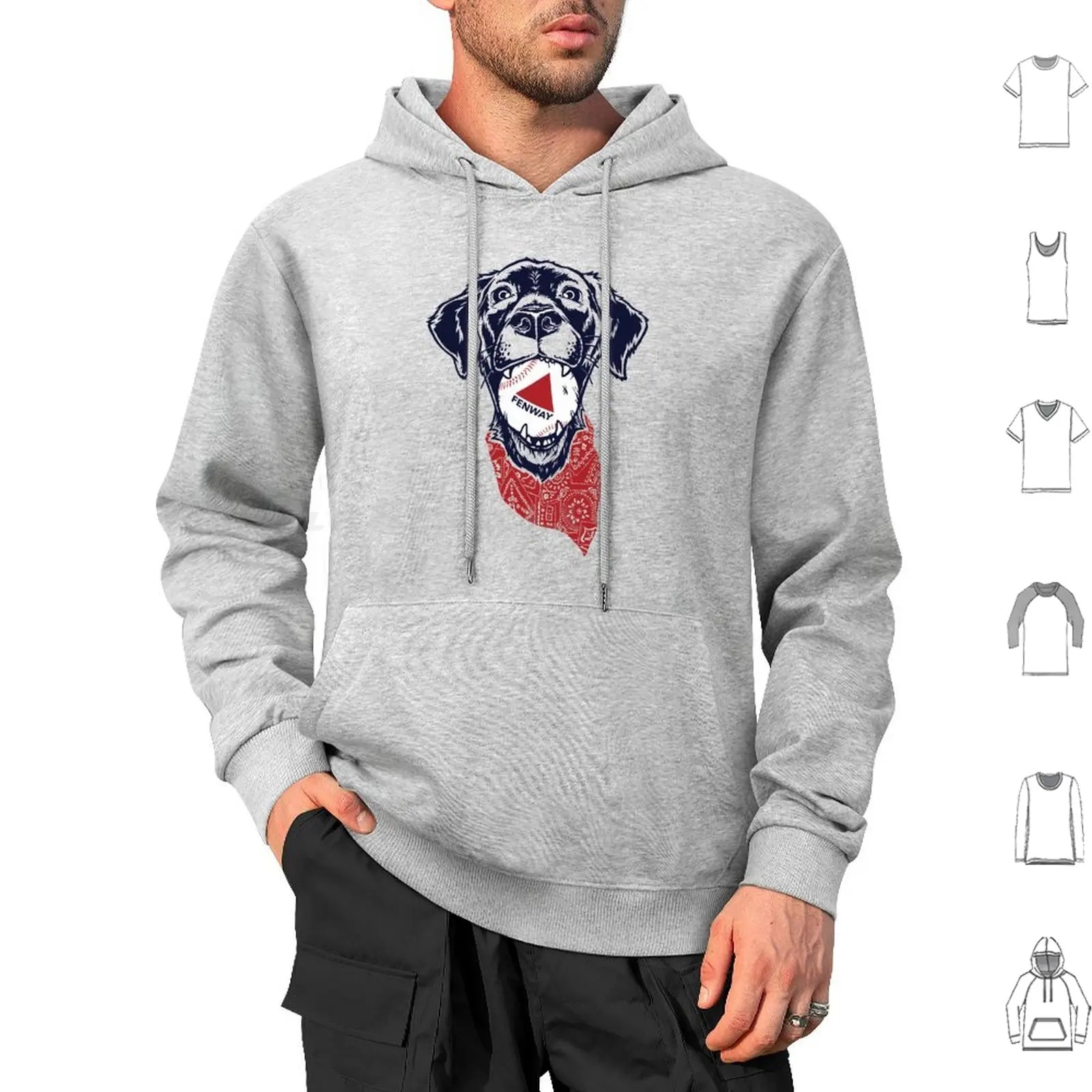 

Fenway Baseball Dog Hoodie cotton Long Sleeve Dog Dogs Dog Lovers Baseball Red Sox Fenway Fenway Park Pet Pets