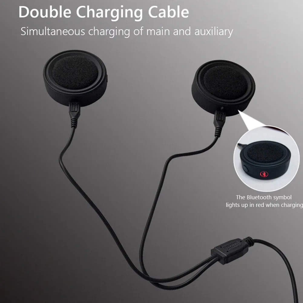 Headset Headphones BT17 Bluetooth-compatible Motor Helmet Headset Motorcycle Accessories Motorcycle Headphones Brand New