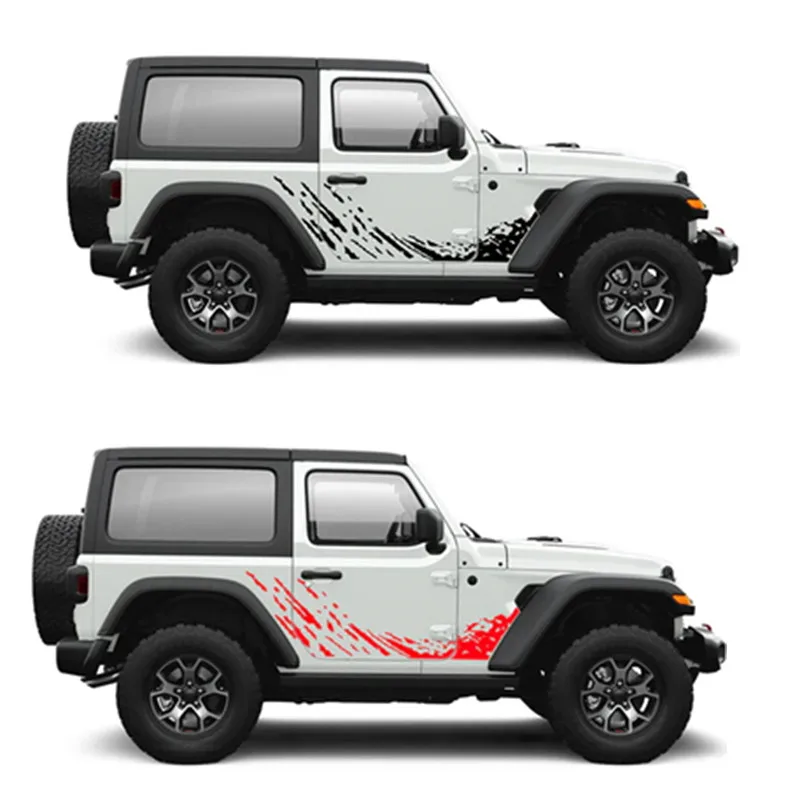 

Car Vinyl Stickers FOR Jeep Wrangler JL 2doors body Customized modification off-road sports fashionable decal