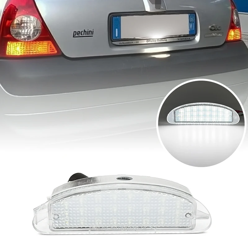

1 шт. светодиодный светильник номерного знака для Renault Clio 1998-2005 Twingo 1993-2007, лампа номерного знака