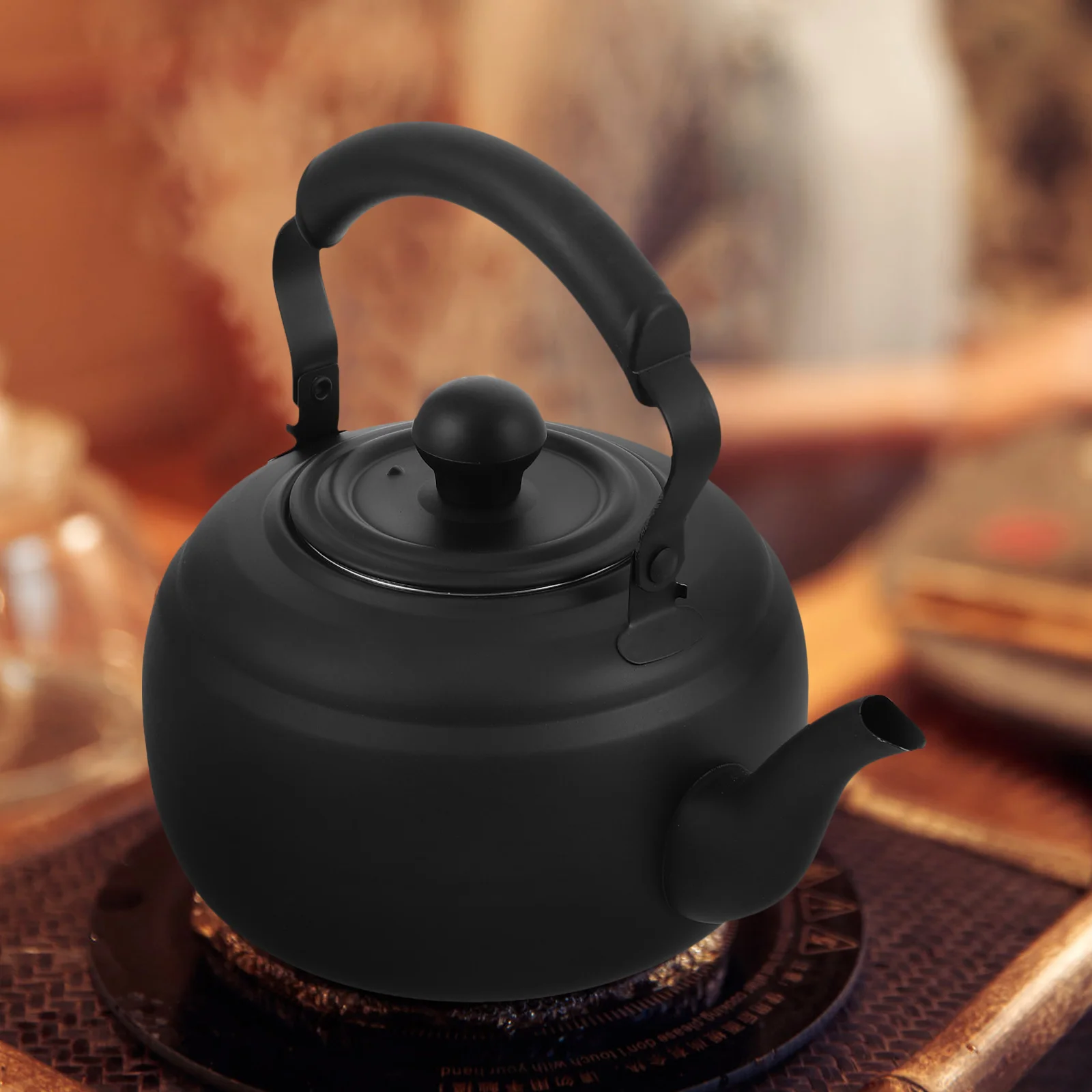 

1 шт., чайник из нержавеющей стали с заварочным устройством для заваривания чая, кипящей воды, ресторана, уличного использования, чайник с фильтром, металлическая плита, горячая вода