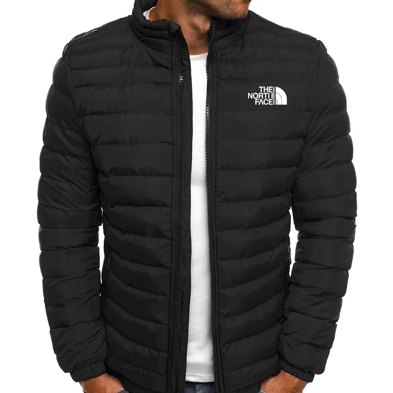 Chaqueta de manga larga para hombre, abrigo ligero y cálido, cortaviento ajustado, Parker, invierno, novedad de 2024