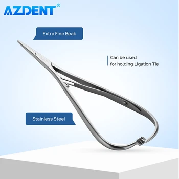 AZDENT Dental Kieferorthopädische Zange Ligatur Krawattenhalter Elastische Platzierung Zahnmedizin Grundlegende Instrument Werkzeug für Zahnärzte