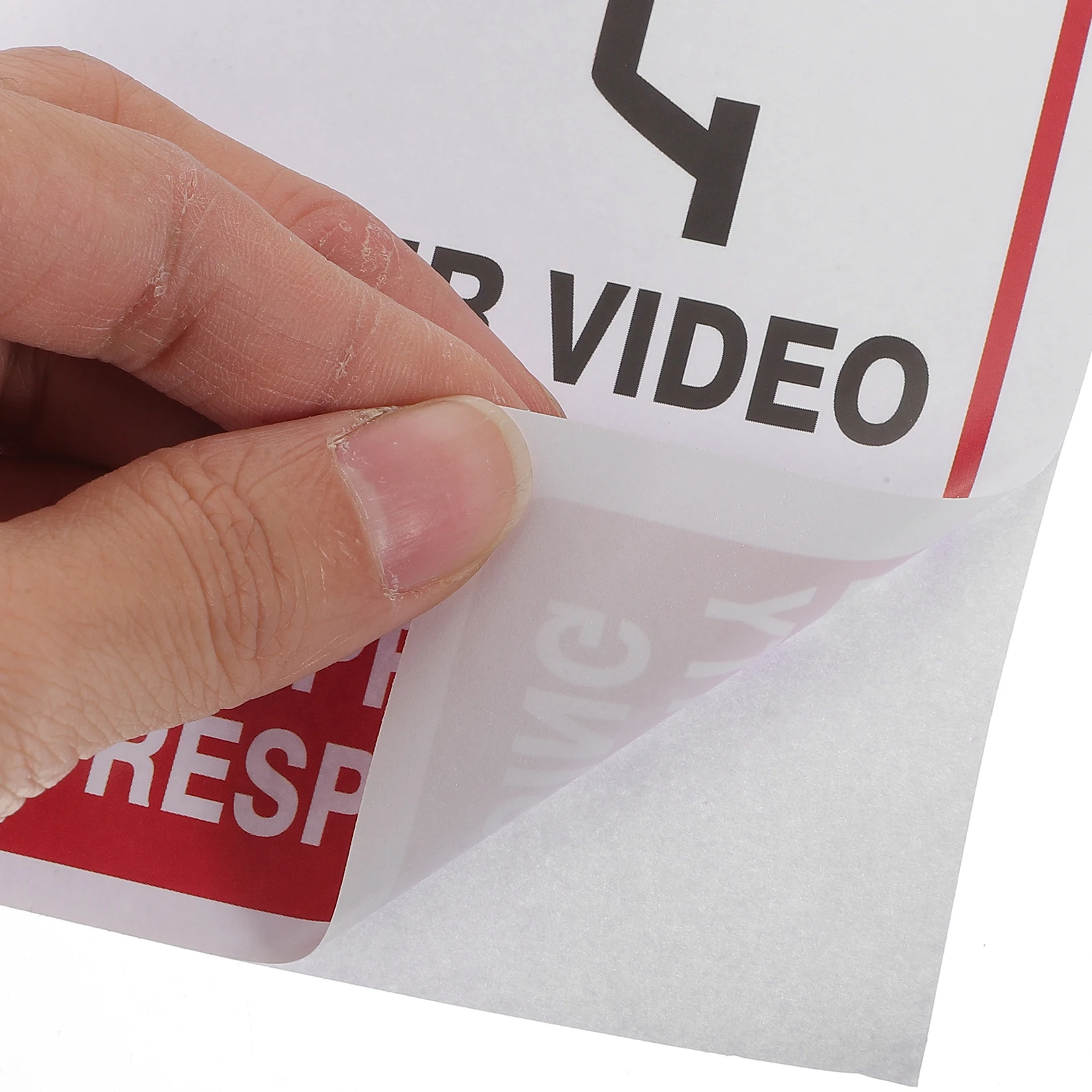 

50 Sheets Security Camera Sign Practical Public Places Shopping Malls Hotels Monitoring Warning Storing