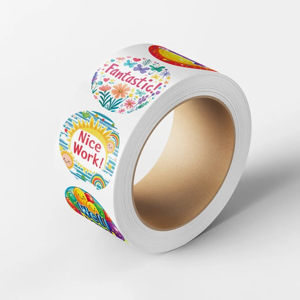 500 Pcs Round Reward Stickers Encouragement Positive Motivational Kids Classroom Teacher Preschool School Supplies