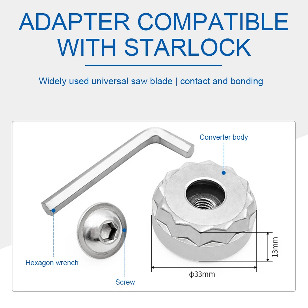 Imagem -03 - Conjunto Adaptador Universal para Sistema Starlock Oscillating Saw-blade Compatível com o Sistema Starlock