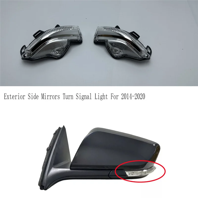 Efficientt-For Impala 2014-2020 Rearview Mirror Marker Lamp Turn Signal Light Exterior Side Mirrors