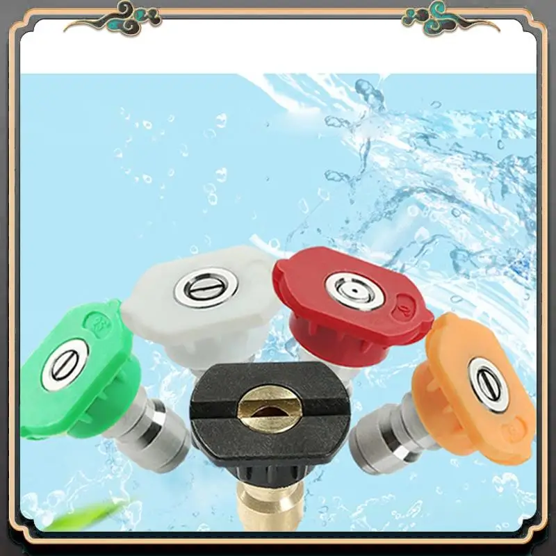 

High Pressure Water Nozzle 0°15°25°40°65° For Quick Connector Car Wash Garden Irrigation Easy Install Easy To Use
