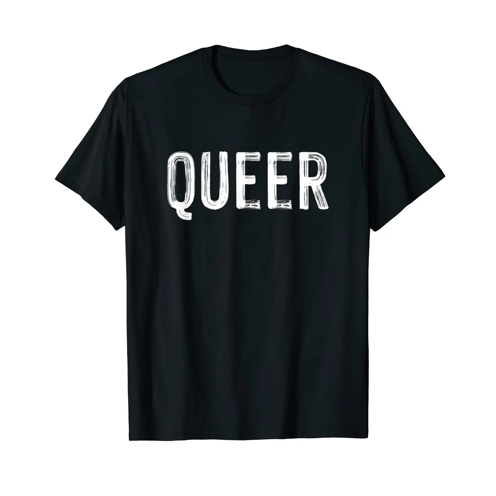 Queer LGBTQ Equality Tolerance Rainbow Homosexual Gay T Shirt black vintage Washed homme Top For Everyday Wear Slightly