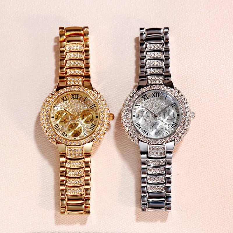 

Top Luxury Women Watches Ladies Quartz Watch Full Rhinestone Wristwatches for Women's Gift Relogio Feminino