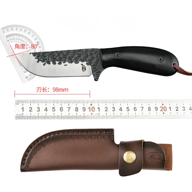 HX Outdoors janpan handmade knife,camping survival portable knife, fruit knife defesa tool wood handle with sheath dropshipping