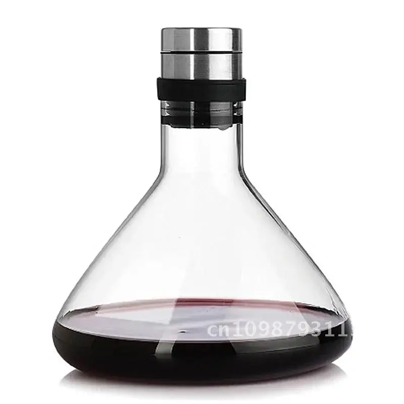 スーパークラシックフリップファスト-1000-ミリリットルビッグデカンタ手作りクリスタル赤ワインブランデーセパレーターファミリーバーワインボトルジャグ