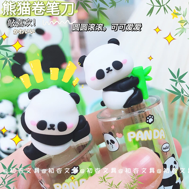 Cute Panda Sharpener For Pencil Creative Item back to school Kawaii Stationery School Supplies Accessories stationery