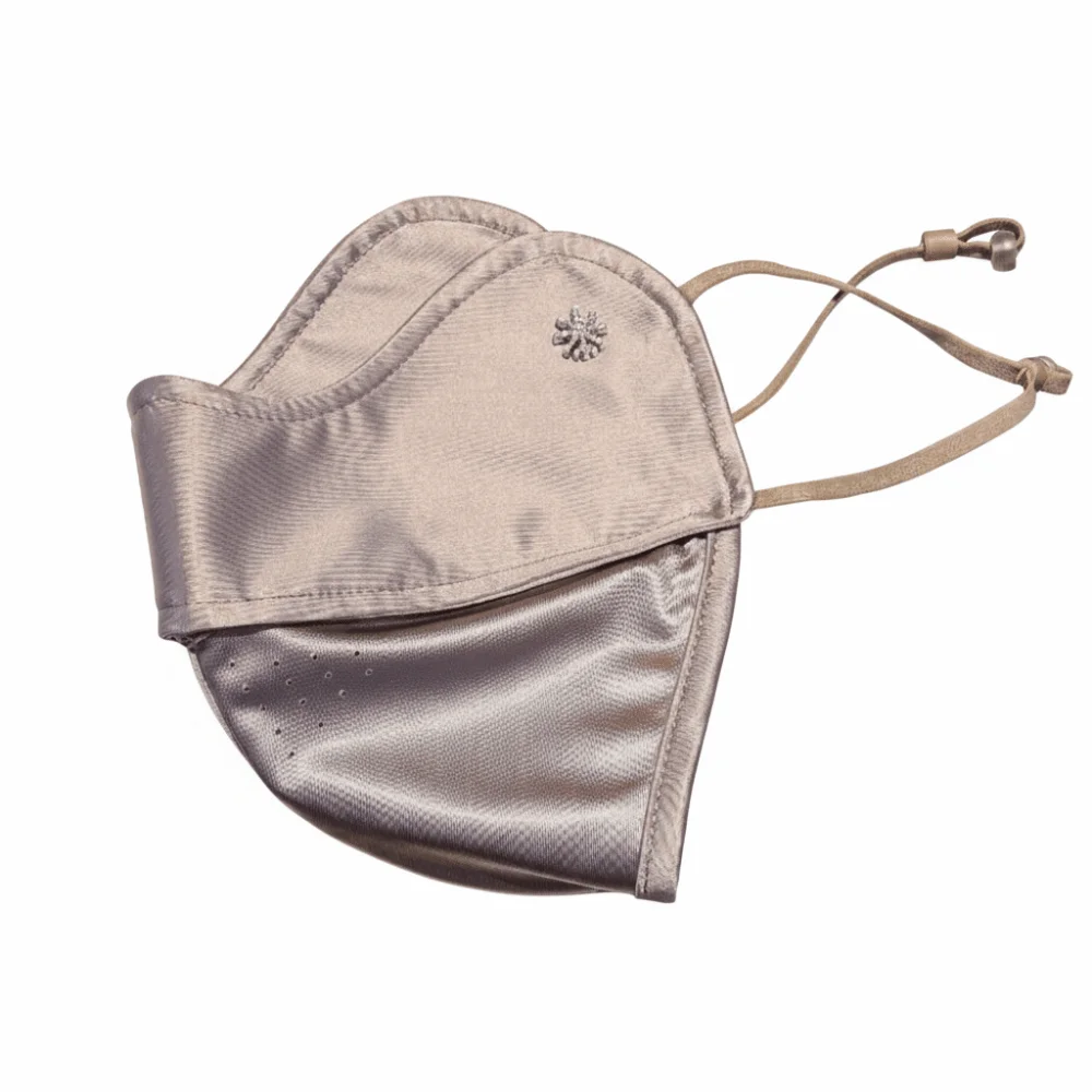 

New Washable Ice Silk Face Mask Solid Color Durable Breathable Face Shield Sun Protection Unisex Riding Face Mask Driving