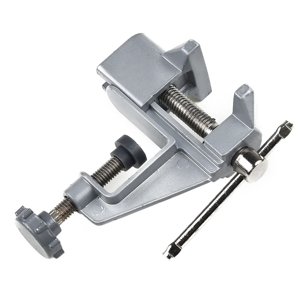 Aluminium Alloy Table Bench Clamp Mini Table Vise Work Clamp Swivel Hobby Craft Multifunctional Bench Vise Repair Tools Parts