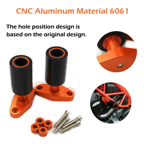 Imagen 2 del producto BDJ Husqvarna Vitpilen 401 Duke 125 200 390 Protector contra caídas, parachoques lateral para KTM Duke 390 Duke 200