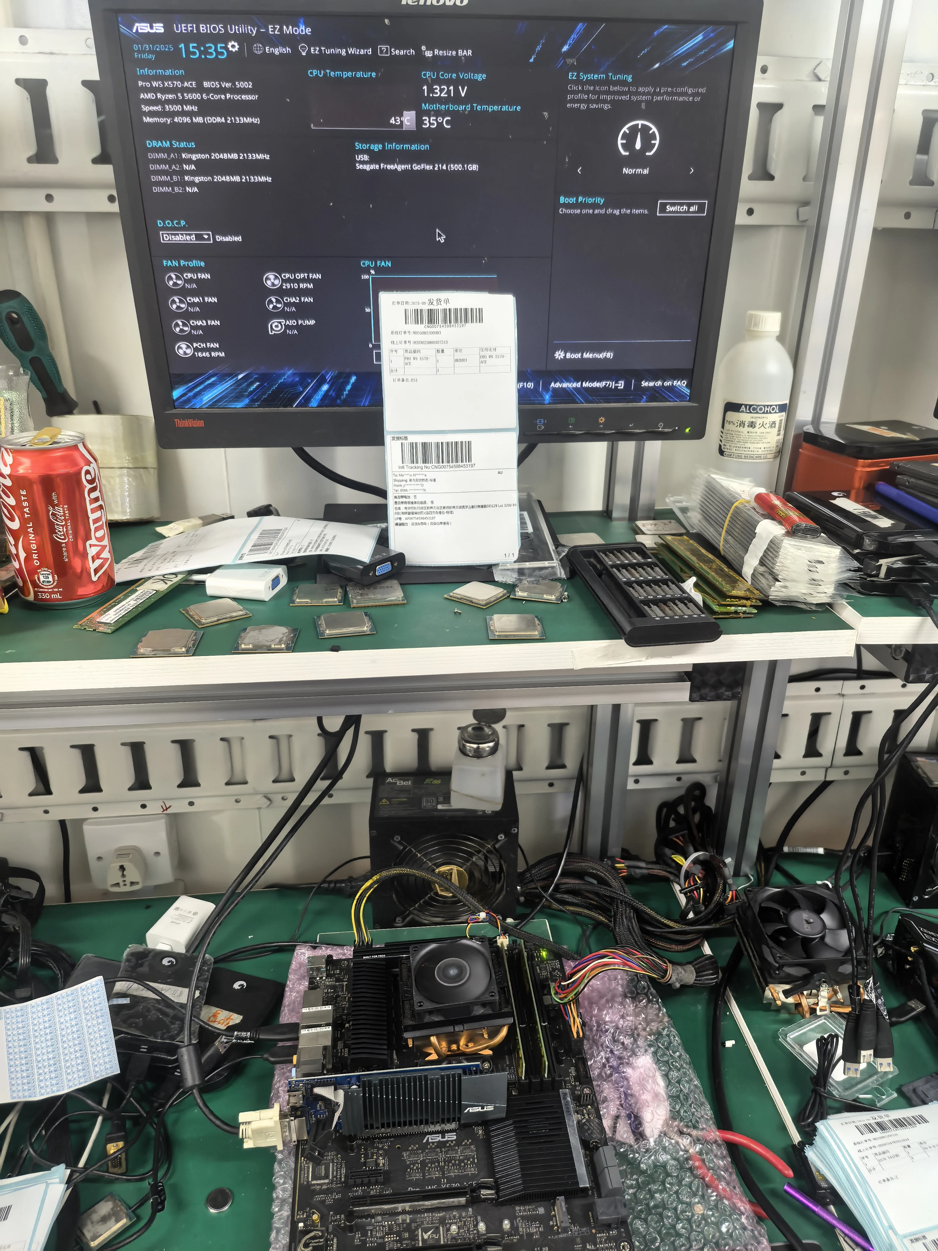 ASUS PRO WS X570-ACE دعم AMD X570 AM4 Ryzen 9 5950X 3950X 3900X 7 5800X3D 3700X 5 5600X CPU DDR4 M.2 HDMI SATA3 ATX #4