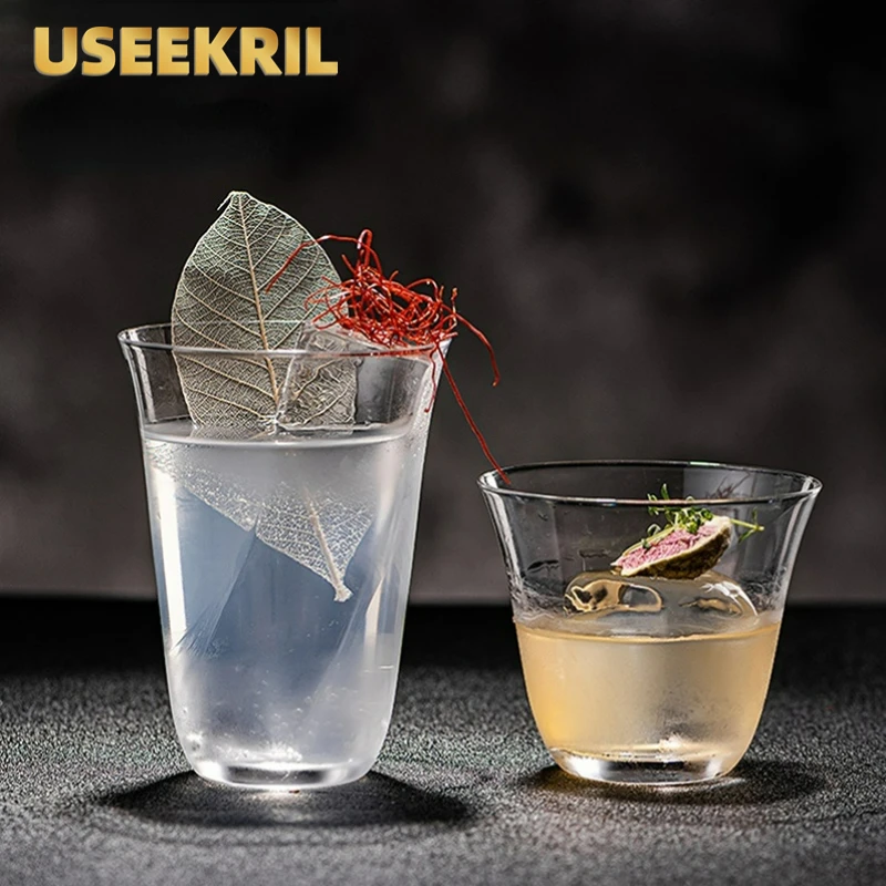 Creative  Lightweight Cocktail Glass Classical Whiskey Glass Kung Fu Teacup Cocktail Accessories Bar Tools  For Party And Bar